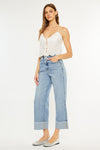 Alfie 90's Cropped Wide Leg Jeans