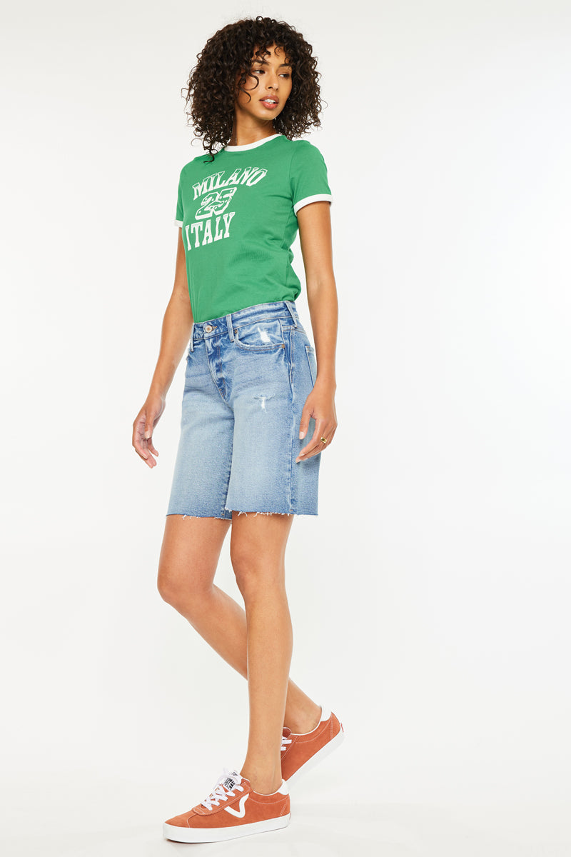 Talia Mid Rise Bermuda Shorts - Official Kancan USA