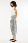 Xena High Rise Leopard Horseshoe Jeans - Official Kancan USA