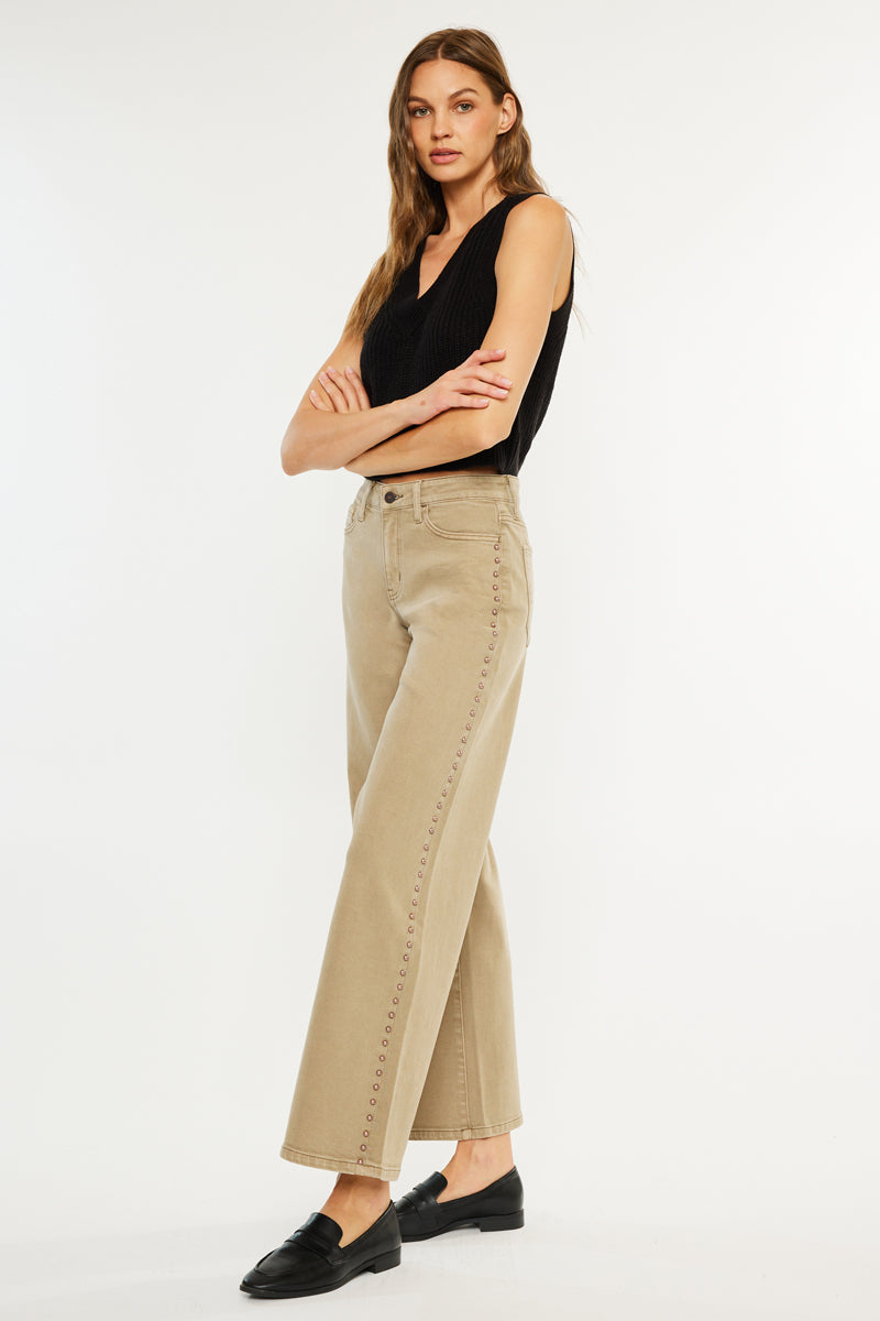 Ellie Mid Rise Wide Leg Jeans - Official Kancan USA