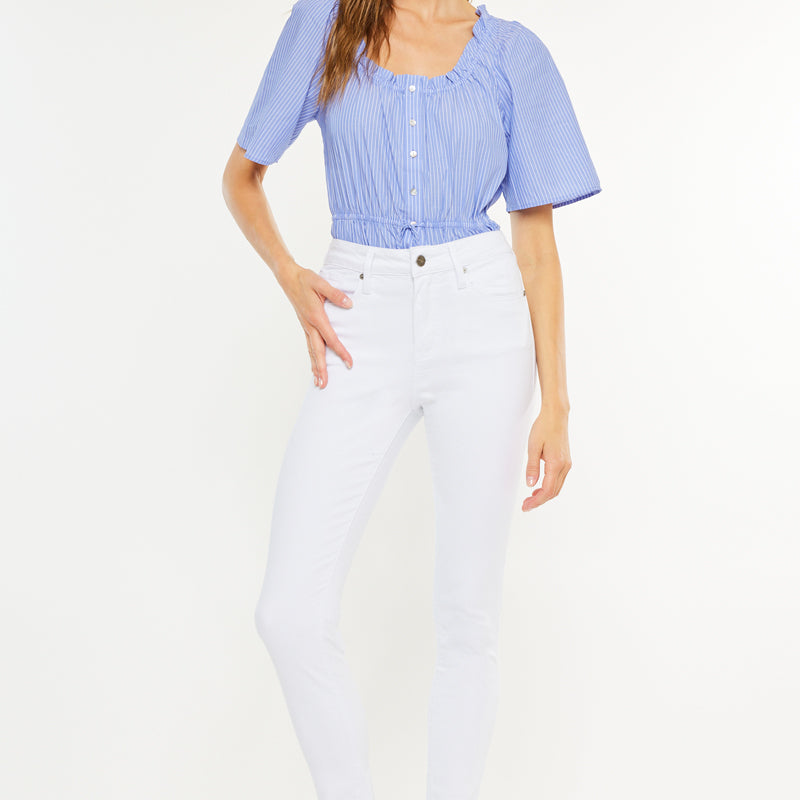 Alabaster High Rise Super Skinny Jeans - Official Kancan USA