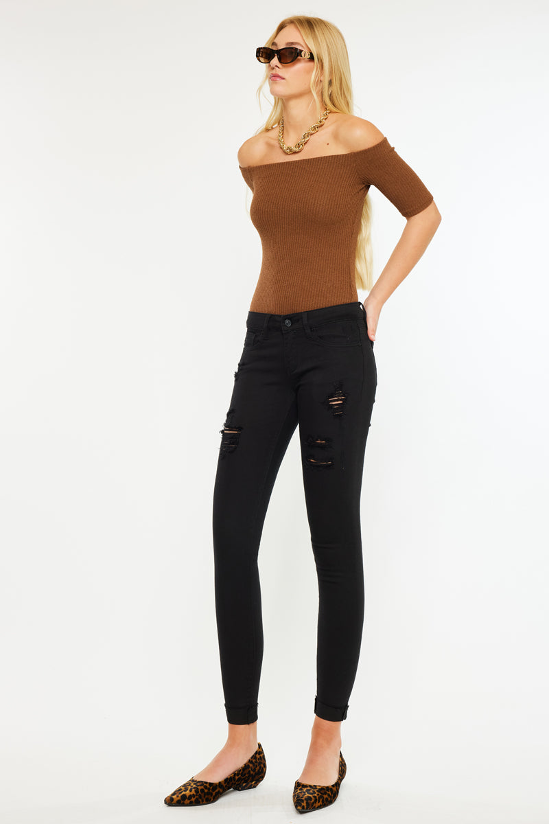 June Low Rise Ankle Skinny Jeans - Official Kancan USA