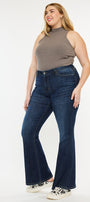 Charly  Mid Rise Flare Jeans (Petite Plus) - Official Kancan USA