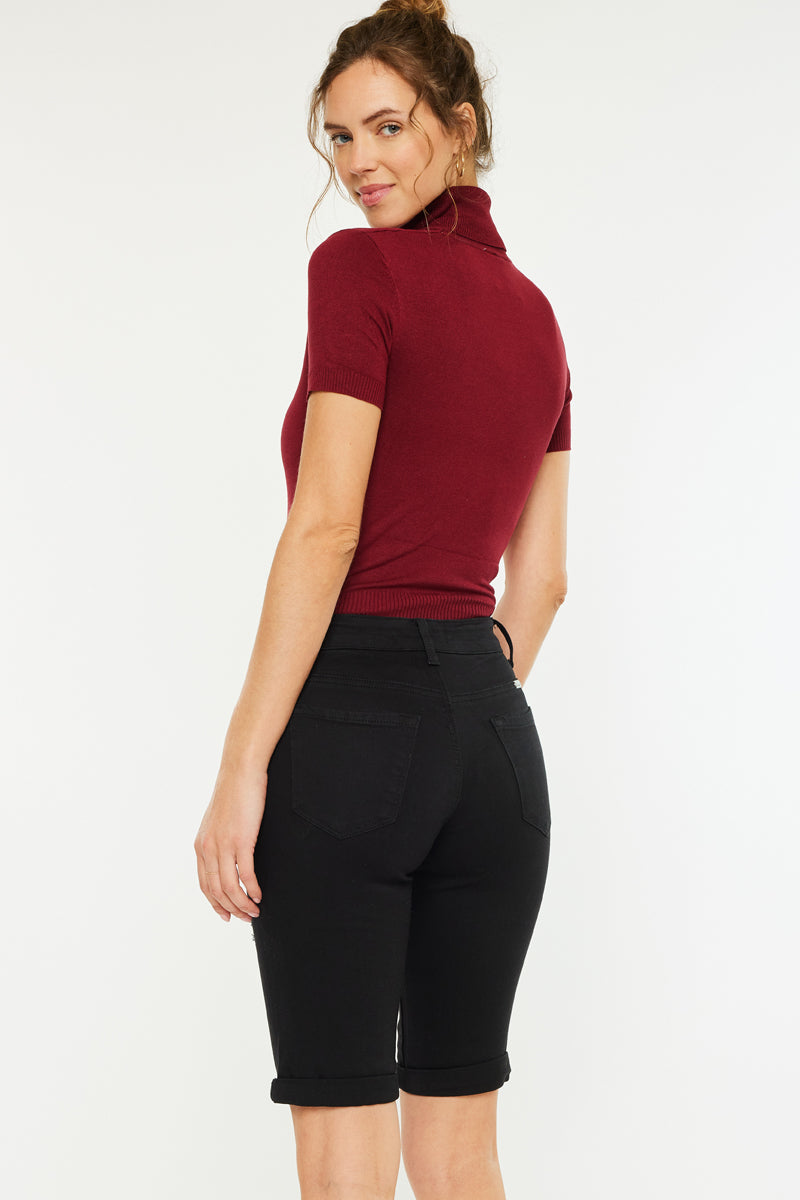 Jade Mid Rise Bermuda Shorts - Official Kancan USA