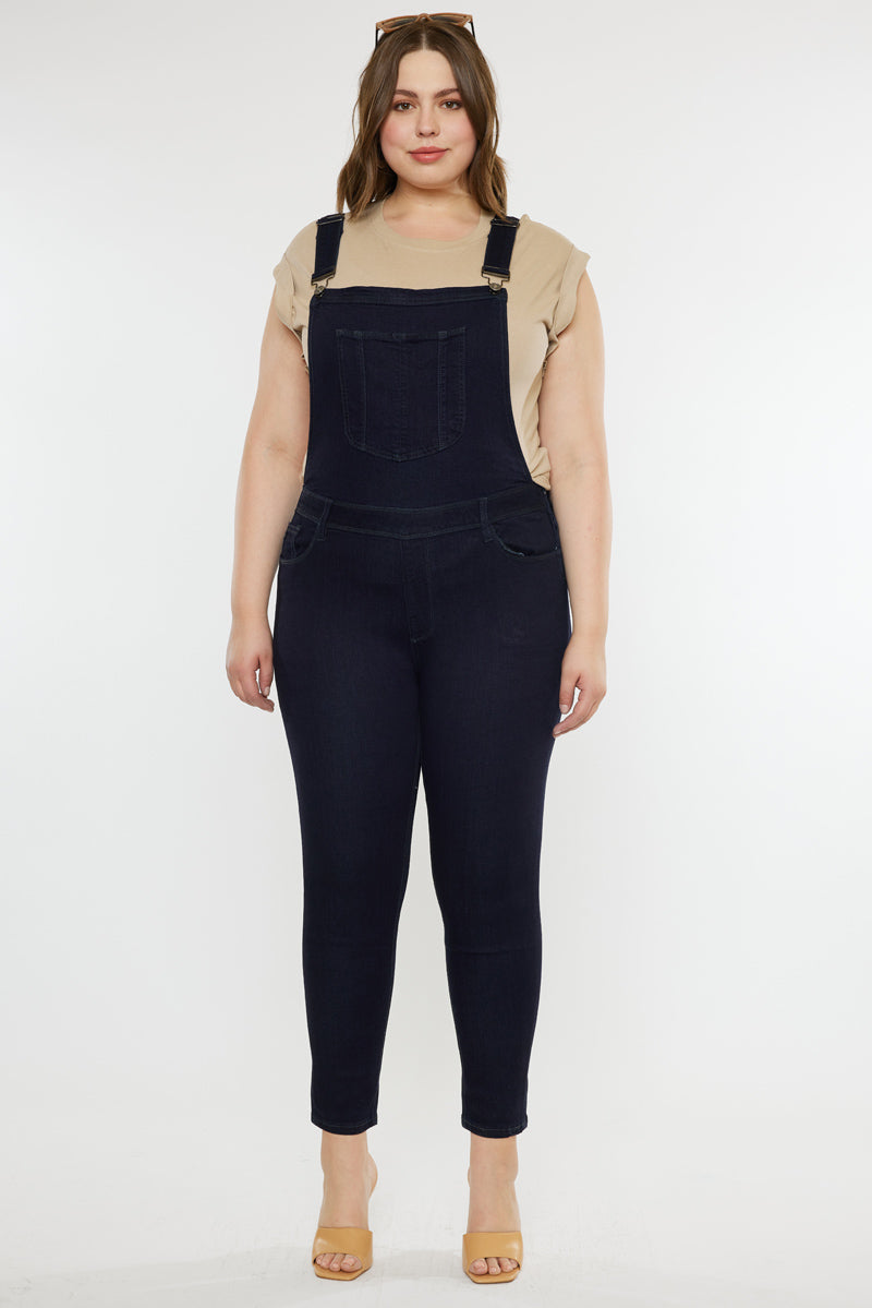 Angelica High Rise Overall Skinny Jeans (Plus Size) - Official Kancan USA