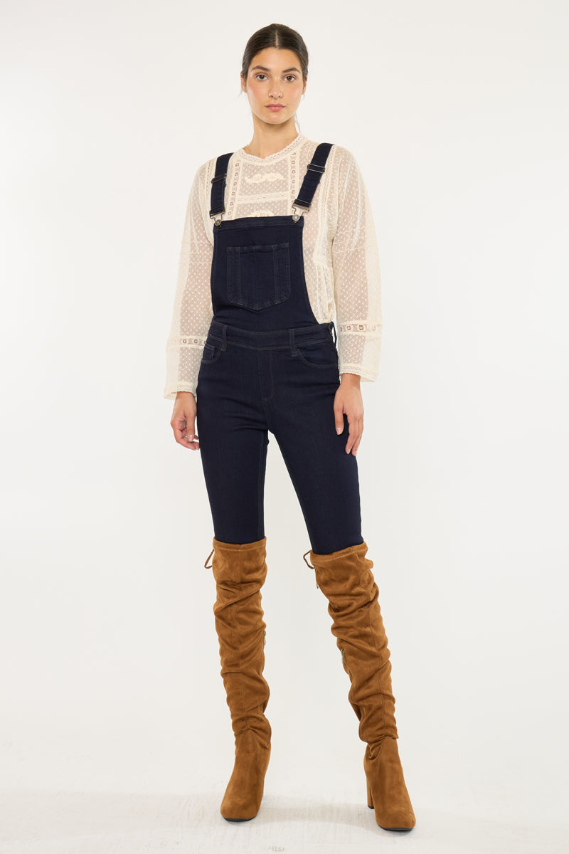 Topanga High Rise Ankle Skinny Overalls