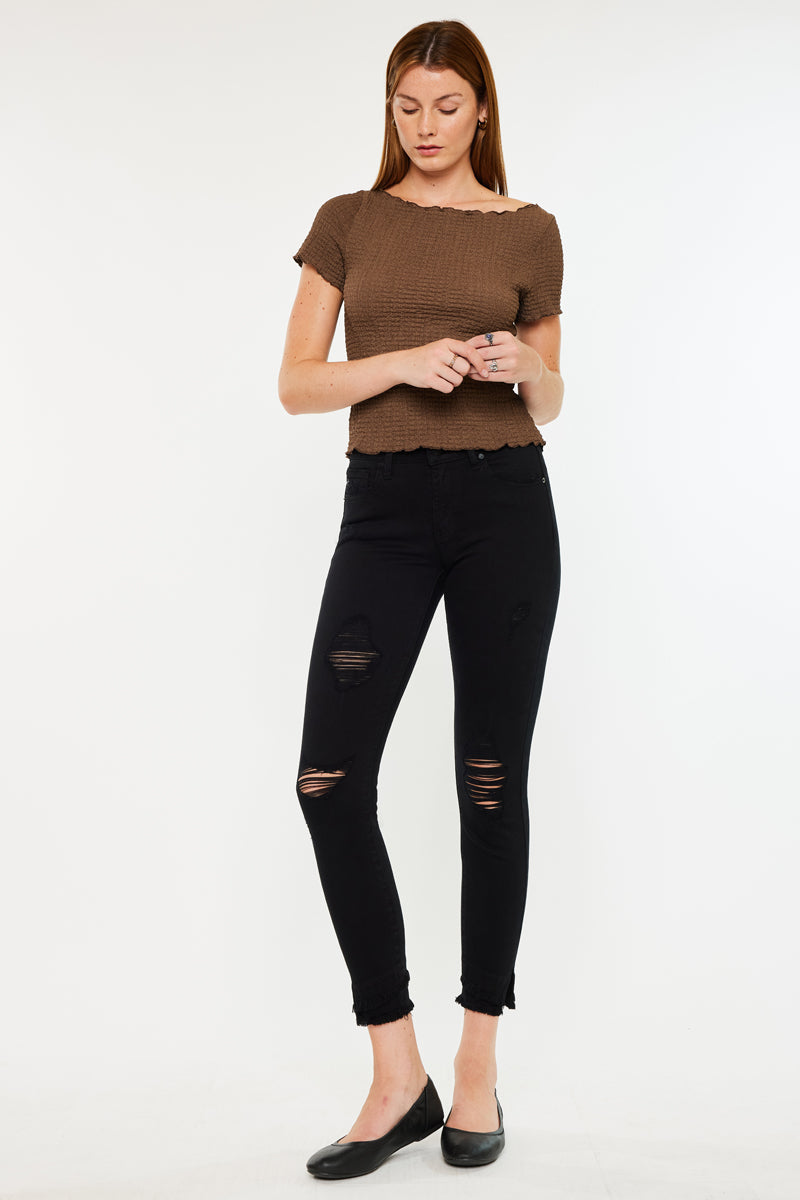 Nala Mid Rise Ankle Skinny Jeans - Official Kancan USA