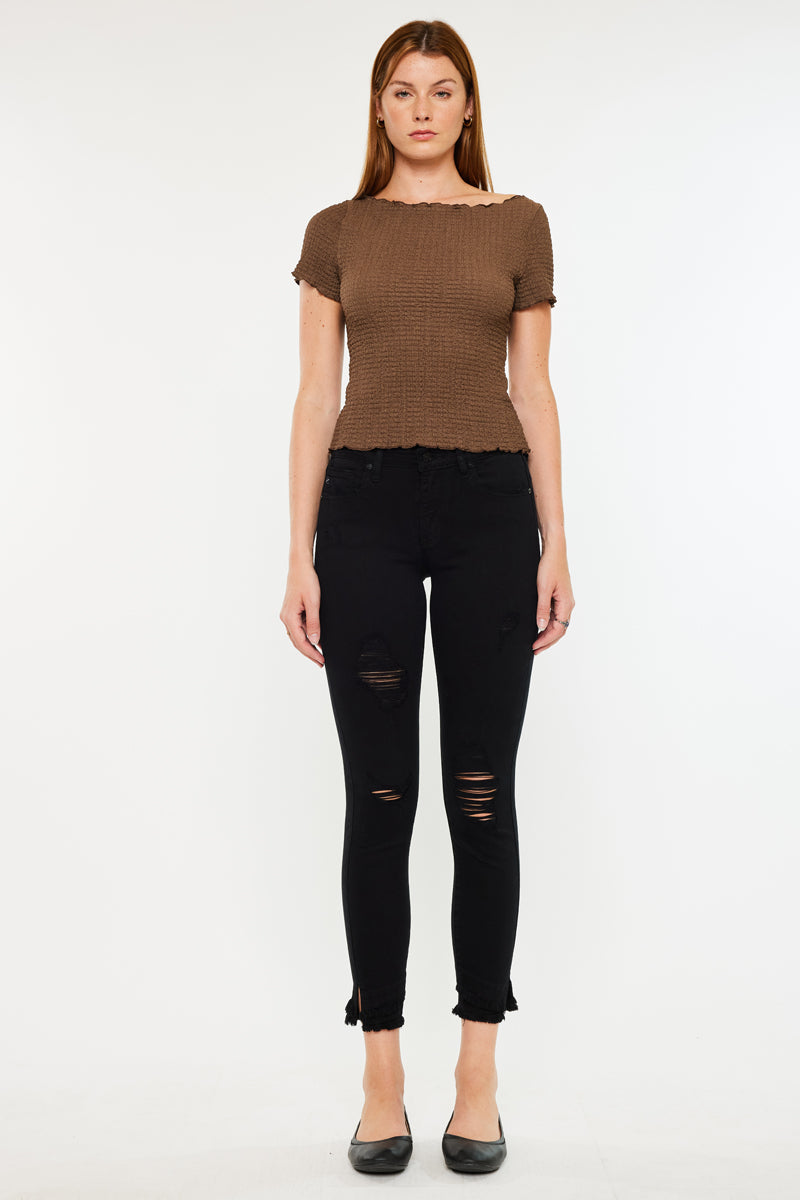 Nala Mid Rise Ankle Skinny Jeans - Official Kancan USA