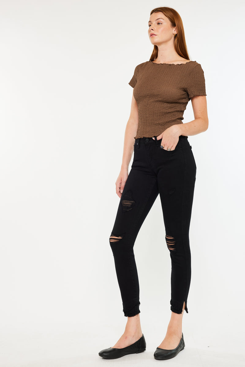 Nala Mid Rise Ankle Skinny Jeans - Official Kancan USA