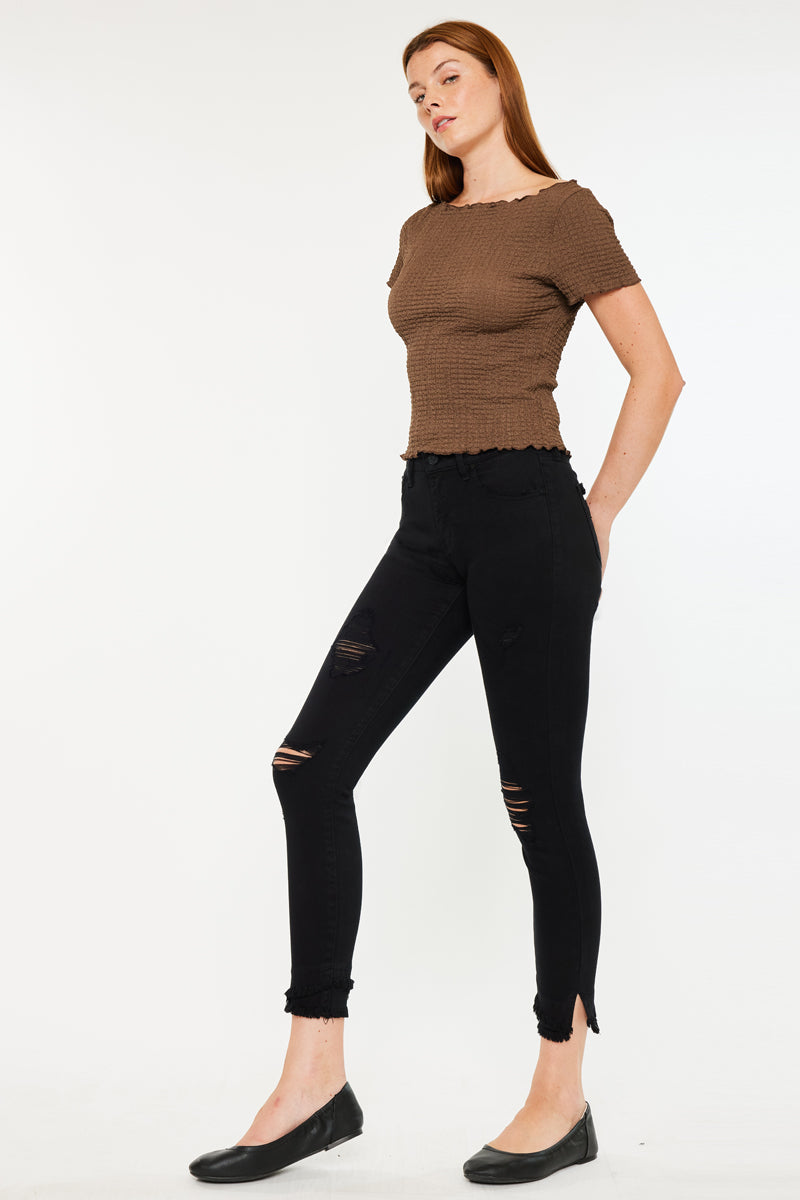 Nala Mid Rise Ankle Skinny Jeans - Official Kancan USA