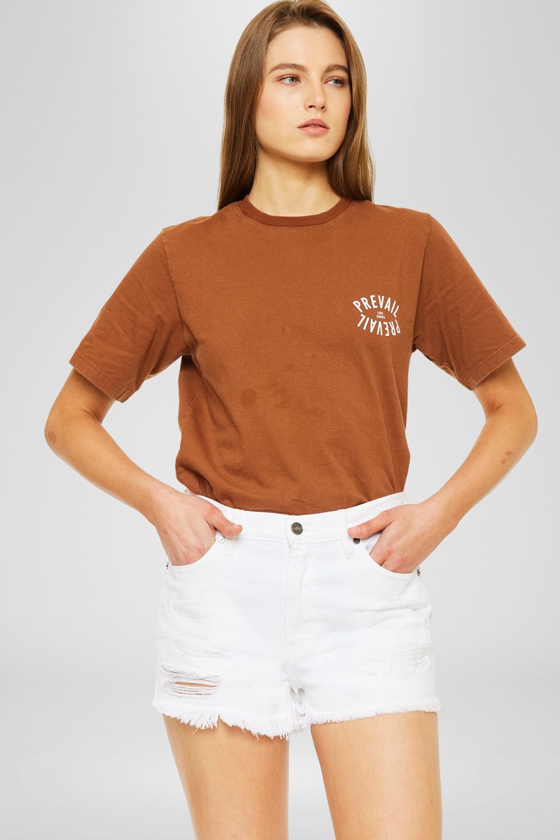 Ethel High Rise Distressed Shorts - Official Kancan USA