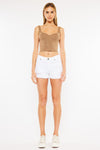 Ethel High Rise Distressed Shorts - Official Kancan USA