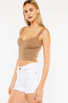 Ethel High Rise Distressed Shorts - Official Kancan USA