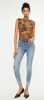 Gemma High Rise Ankle Skinny Jeans - Official Kancan USA