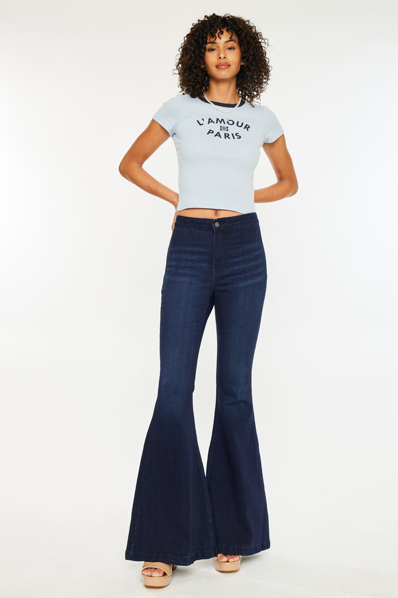 Jainey High Rise Flare Jeans – Kancan USA