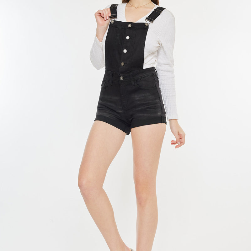 Micah High Rise Overall Shorts - Official Kancan USA