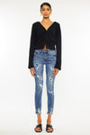 Carlita High Rise Ankle Skinny Jeans - Official Kancan USA