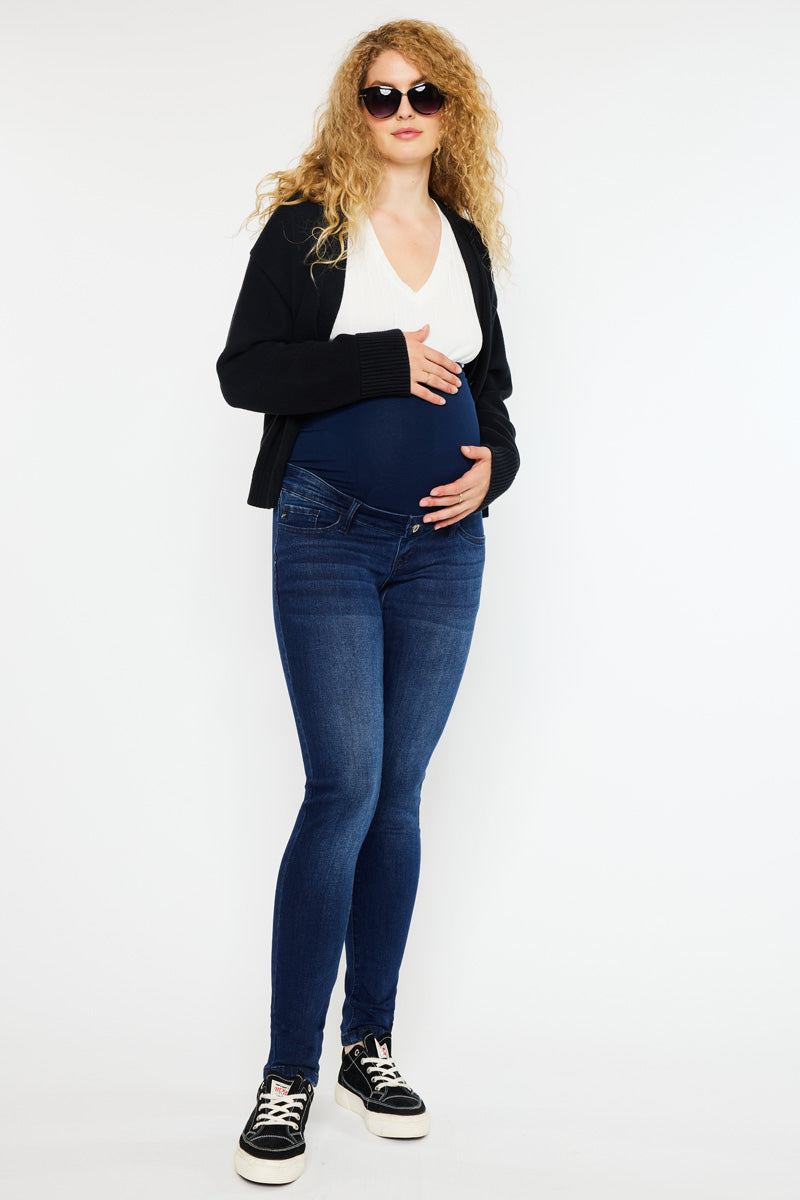 Maternity Blue Wash Skinny Jeans, Maternity