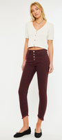 Tayona High Rise Cropped Skinny Jeans - Official Kancan USA
