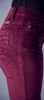 Ginny Mid Rise Velvet Ankle Skinny Pants - Official Kancan USA