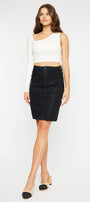 Zane High Rise Coated Midi Skirt - Official Kancan USA