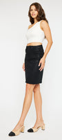 Zane High Rise Coated Midi Skirt - Official Kancan USA