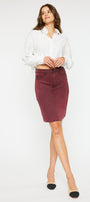 Zane High Rise Coated Midi Skirt - Official Kancan USA