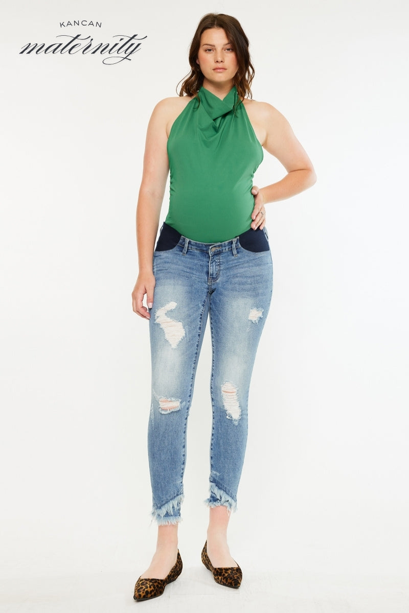 Penn Maternity Ankle Skinny Jeans - Official Kancan USA