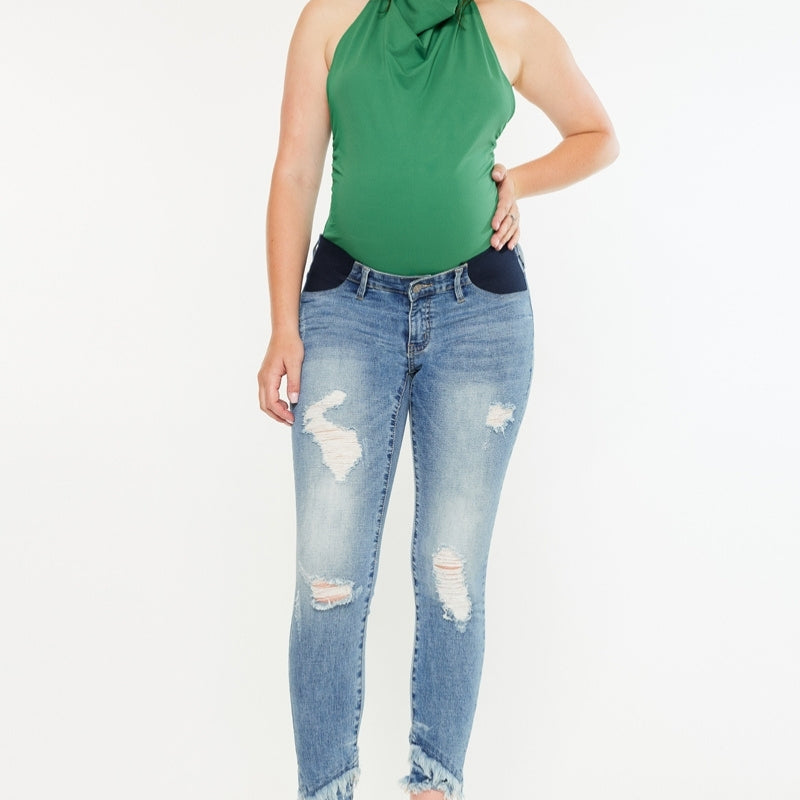 Penn Maternity Ankle Skinny Jeans - Official Kancan USA