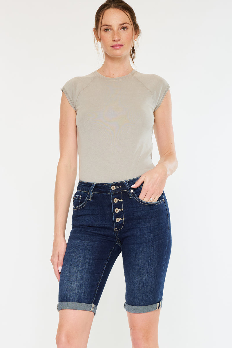 Jamie High Rise Bermuda Shorts - Official Kancan USA