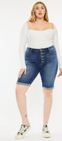 Tatiana High Rise Bermuda Shorts (Plus Size) - Official Kancan USA