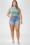 Judie Ultra High Rise Shorts (Plus Size) - Official Kancan USA