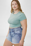Judie Ultra High Rise Shorts (Plus Size) - Official Kancan USA