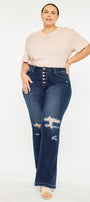 Harley Mid Rise Flare Jeans (Plus Size) - Official Kancan USA