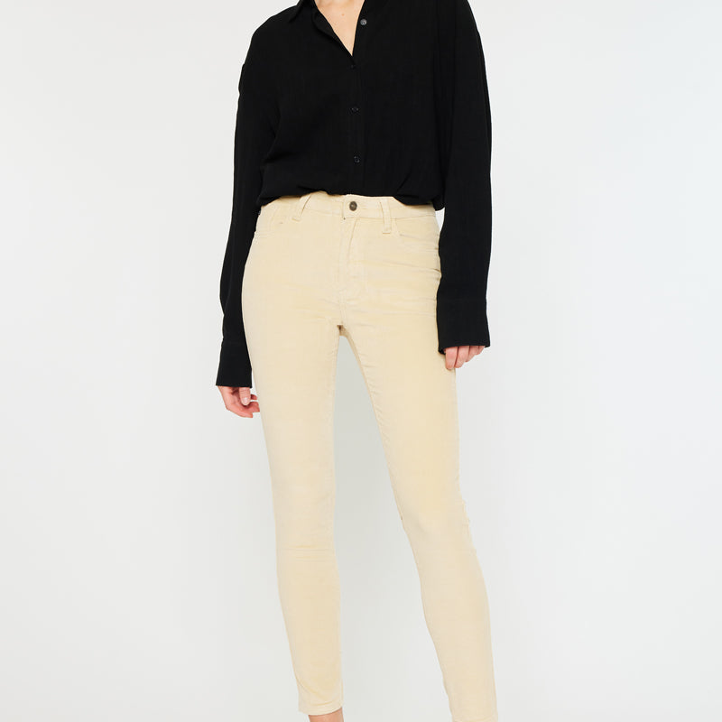 Lupe High Rise Skinny Corduroy Jeans - Official Kancan USA