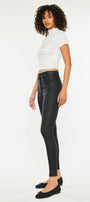 Autumn High Rise Faux Leather Ankle Skinny Pants - Official Kancan USA