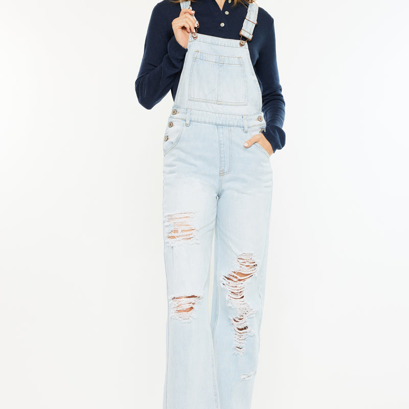 Malibu High Rise Wide Leg Overalls - Official Kancan USA