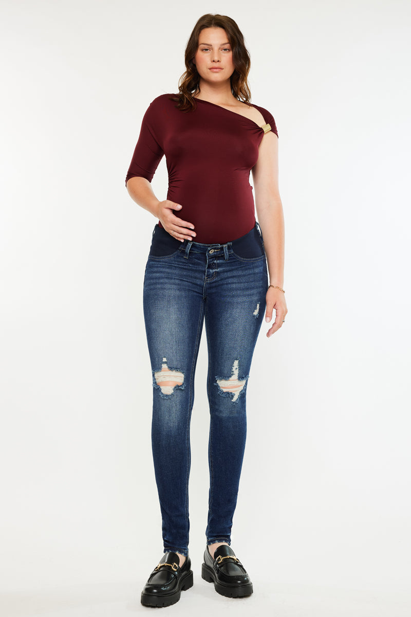 Clarice Maternity Super Skinny Jeans - Official Kancan USA