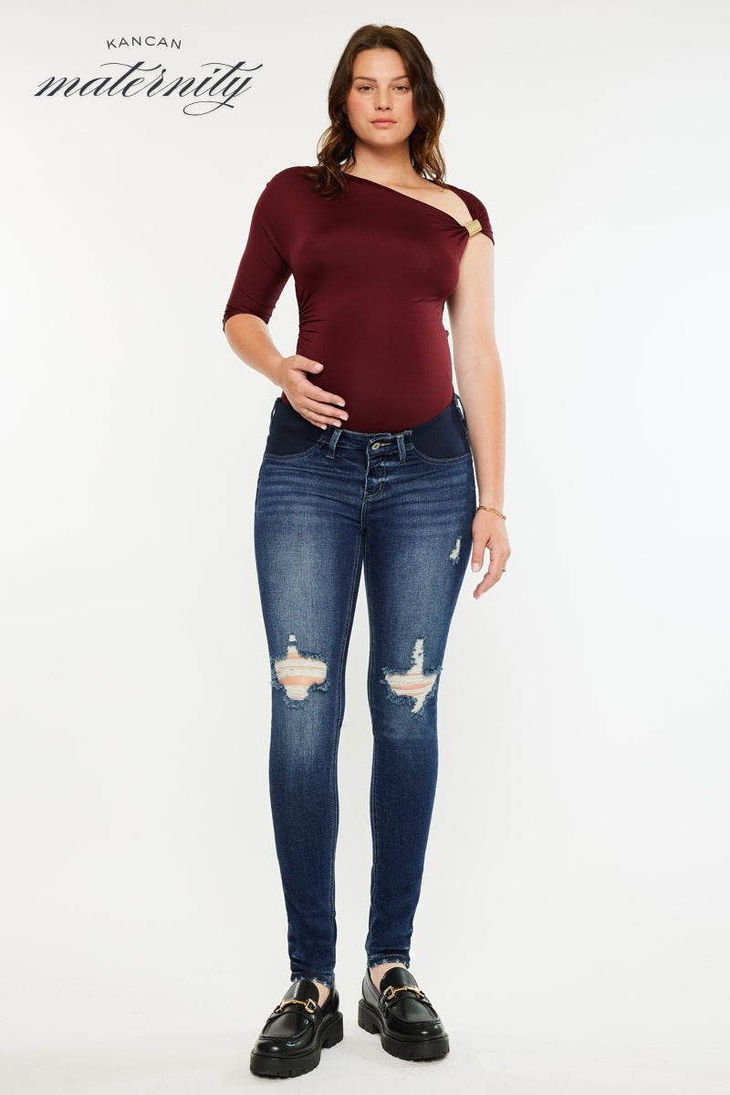 Clarice Maternity Super Skinny Jeans - Official Kancan USA