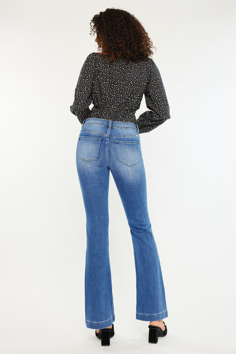 Bernadette Mid Rise Bootcut Jeans - Official Kancan USA