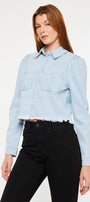 Madeline Cropped Button Down Shirt - Official Kancan USA