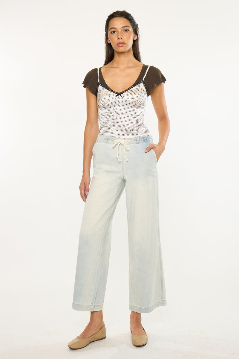 Annalise Mid Rise Wide Leg Pants - Official Kancan USA