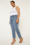 Carmelita Mid Rise Slim Boyfriend Jeans (Plus Size) - Official Kancan USA