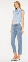 Lindsey Mid Rise Slim Boyfriend Jeans - Official Kancan USA