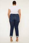 Raven Mid Rise Skinny Straight Leg Jeans (Plus Size) - Official Kancan USA