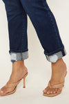 Raven Mid Rise Skinny Straight Leg Jeans (Plus Size) - Official Kancan USA