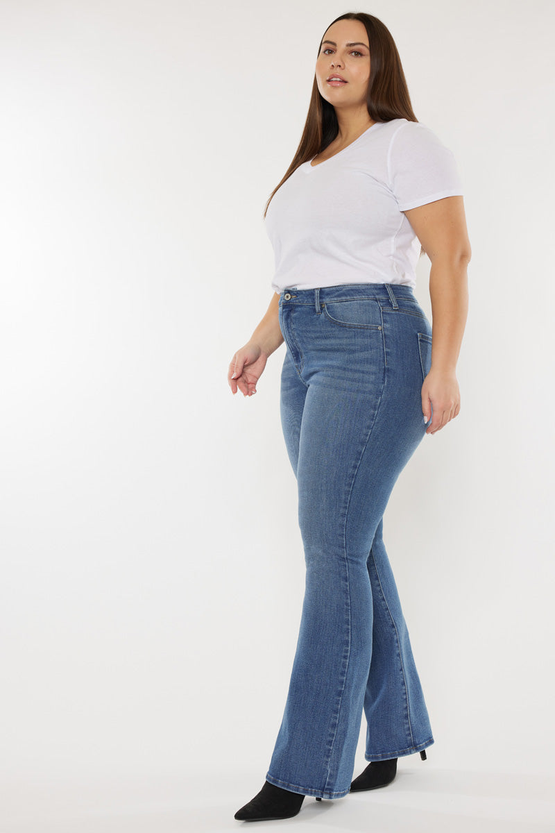 Mikali High Rise Bootcut Jeans (Plus Size) - Official Kancan USA