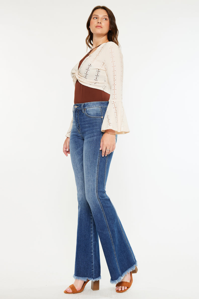 Annika High Rise Flare Jeans - Curvy - Official Kancan USA