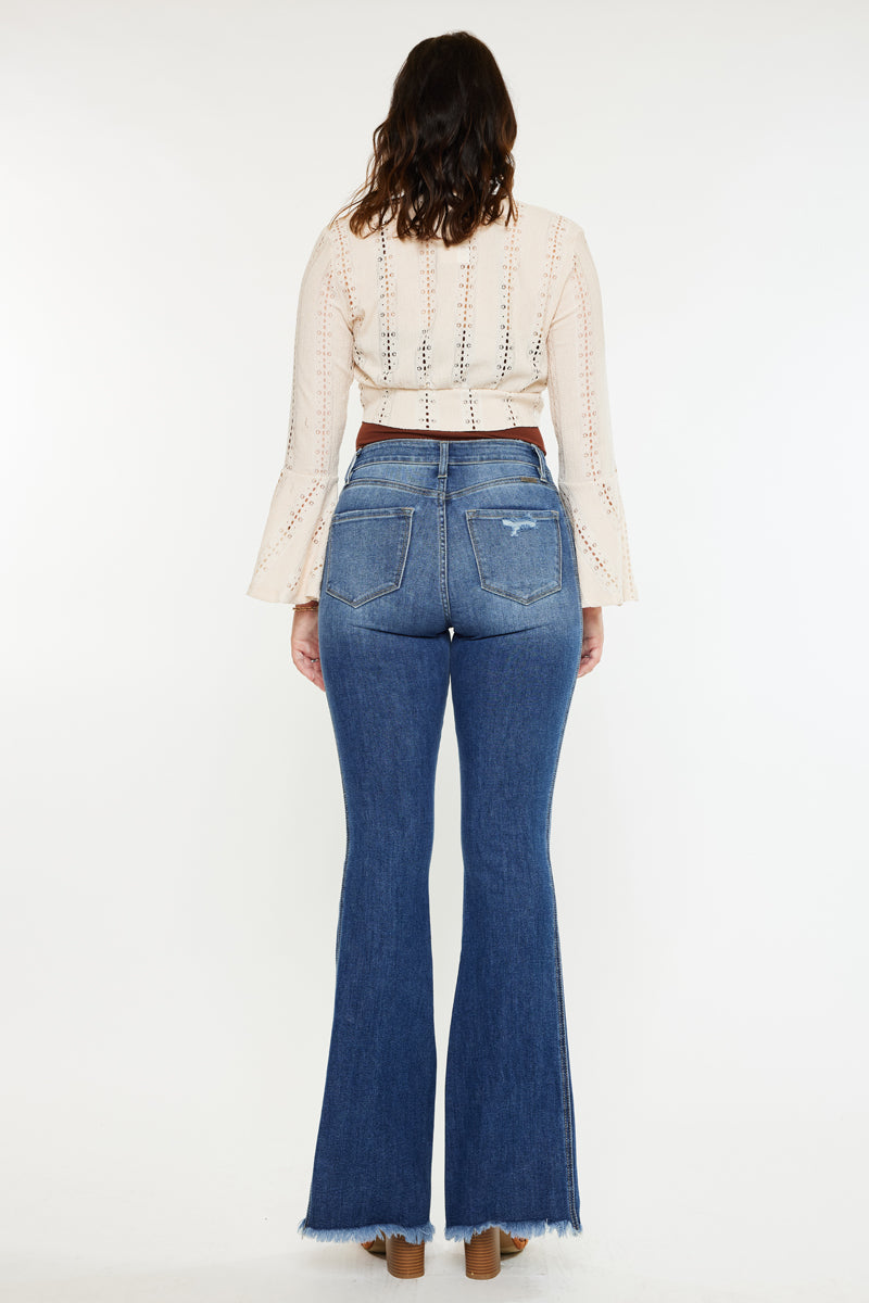 Annika High Rise Flare Jeans - Curvy - Official Kancan USA
