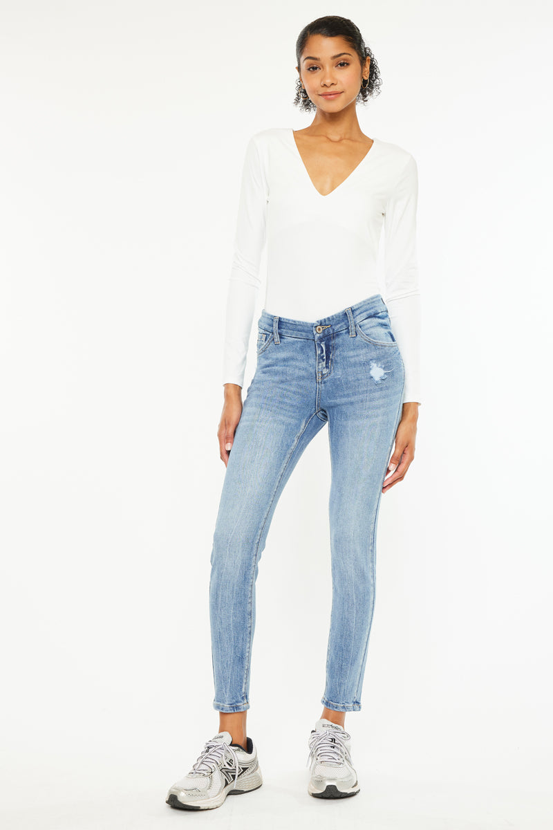 Kira Mid Rise Ankle Skinny - Official Kancan USA